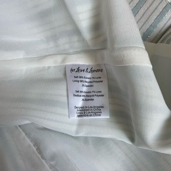 For Love & Lemons Leslie Mini Dress Blue Size M - Picture 6 of 10